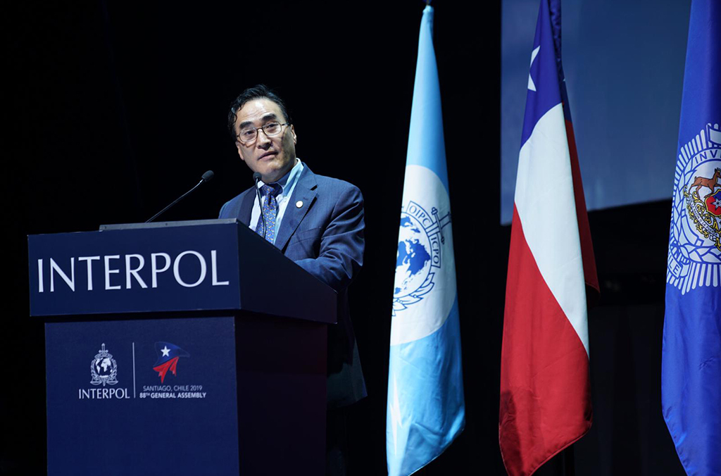 INTERPOL President Kim Jong Yang chaired the General Assembly